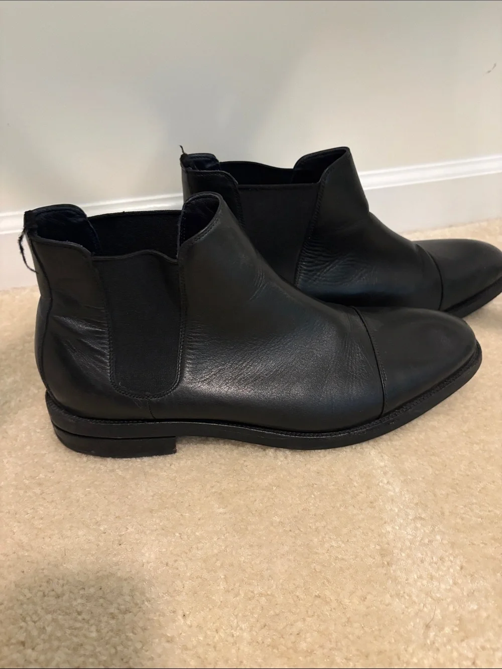 Cole Haan Black Leather Chukka Chelsea Boots